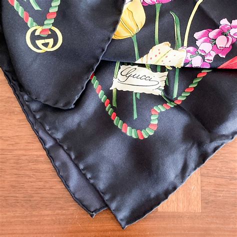 gucci silk scarf replica|gucci neckerchief.